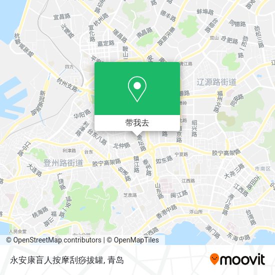 永安康盲人按摩刮痧拔罐地图