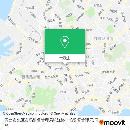 青岛市北区市场监督管理局镇江路市场监督管理局地图