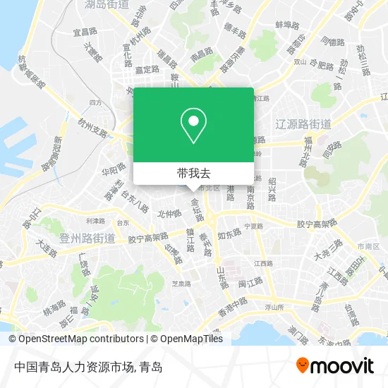 中国青岛人力资源市场地图