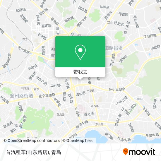 首汽租车(山东路店)地图