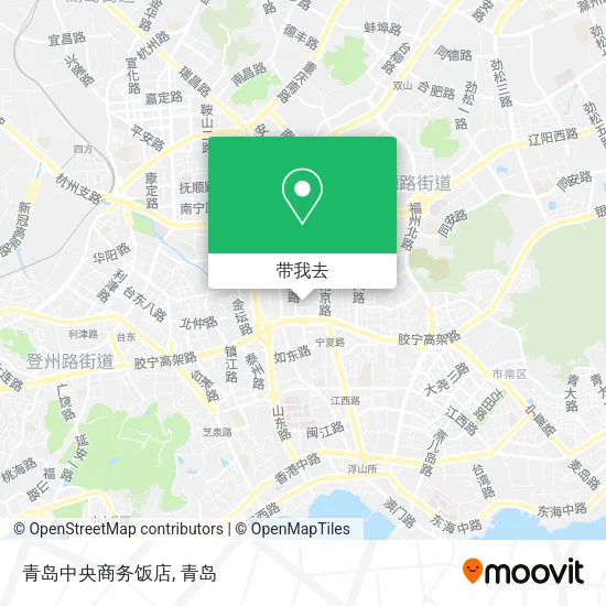 青岛中央商务饭店地图