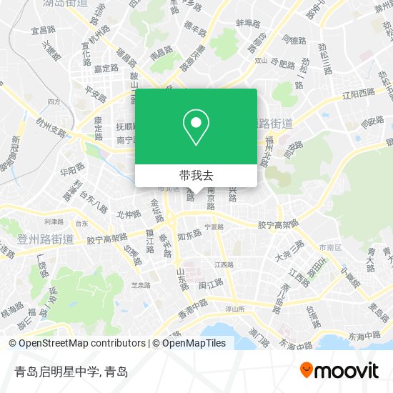 青岛启明星中学地图