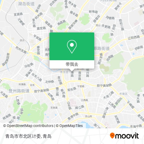 青岛市市北区计委地图