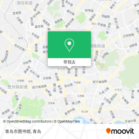 青岛市图书馆地图