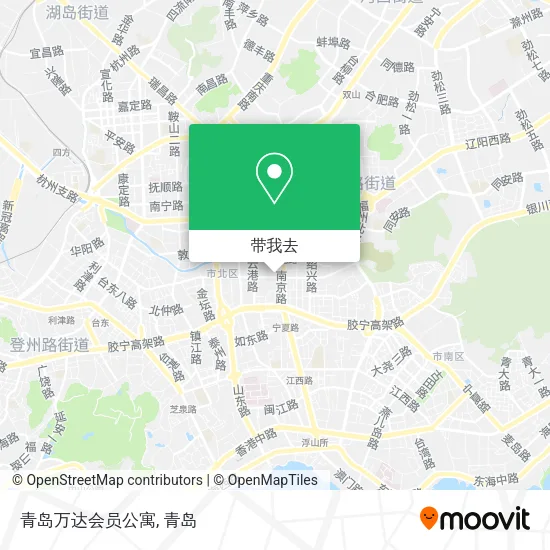 青岛万达会员公寓地图