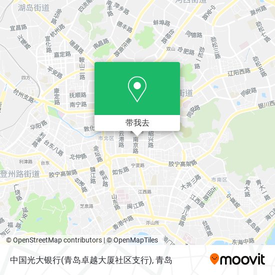 中国光大银行(青岛卓越大厦社区支行)地图