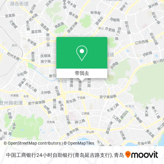 中国工商银行24小时自助银行(青岛延吉路支行)地图