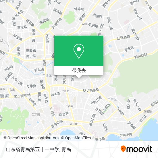 山东省青岛第五十一中学地图