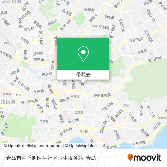 青岛市南呼叫医生社区卫生服务站地图