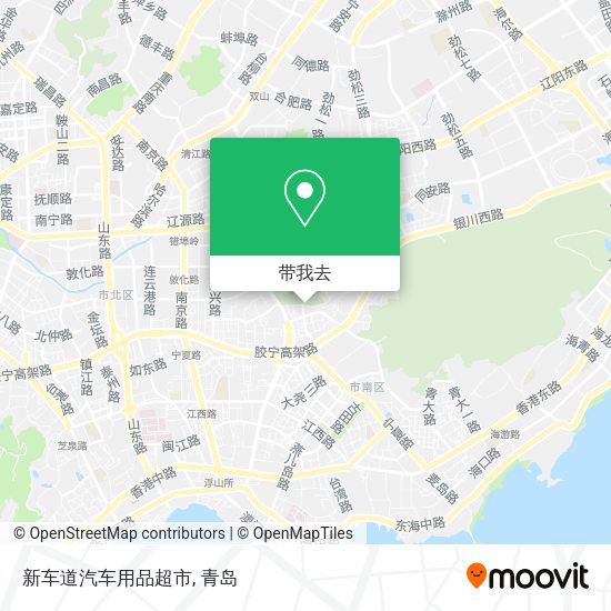 新车道汽车用品超市地图
