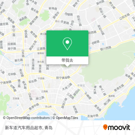 新车道汽车用品超市地图