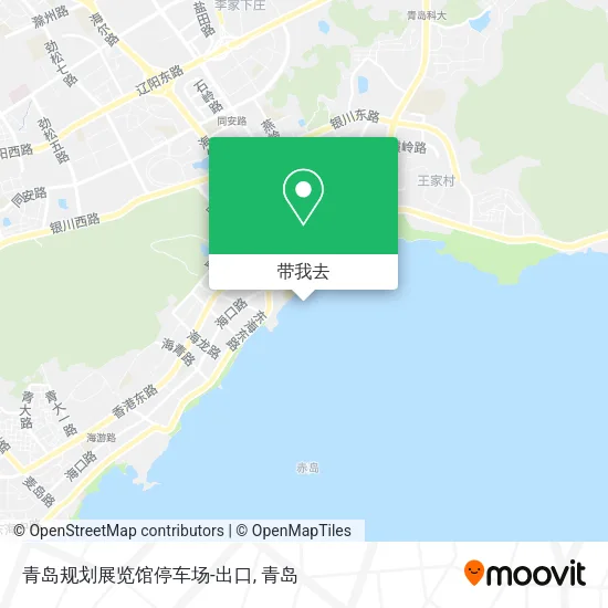 青岛规划展览馆停车场-出口地图