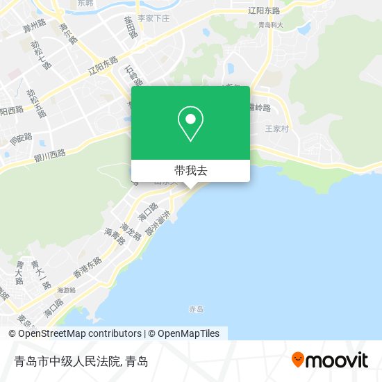青岛市中级人民法院地图