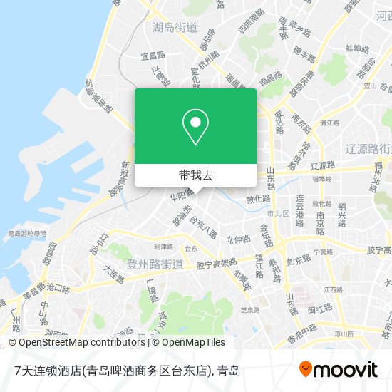 7天连锁酒店(青岛啤酒商务区台东店)地图