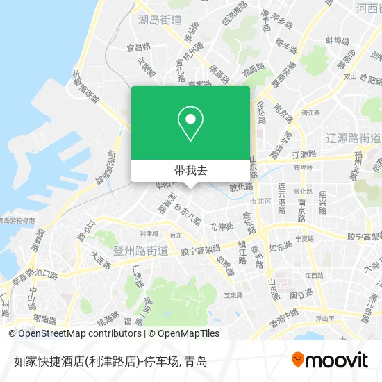 如家快捷酒店(利津路店)-停车场地图
