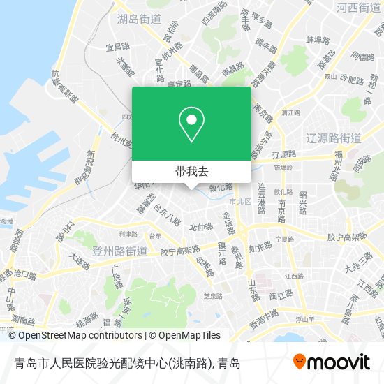 青岛市人民医院验光配镜中心(洮南路)地图