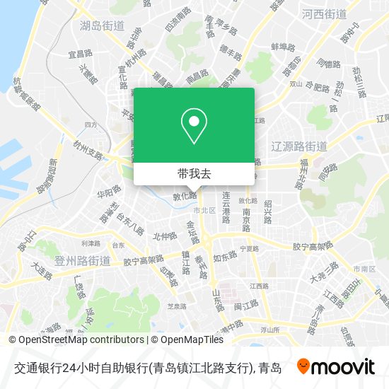 交通银行24小时自助银行(青岛镇江北路支行)地图
