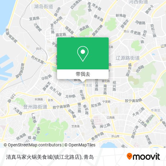清真马家火锅美食城(镇江北路店)地图