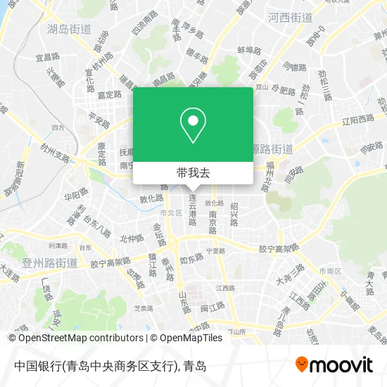 中国银行(青岛中央商务区支行)地图