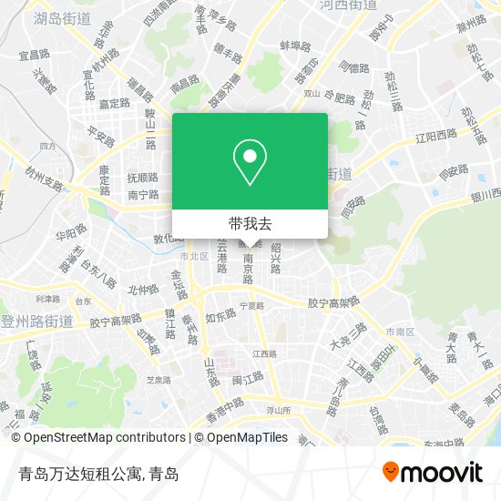 青岛万达短租公寓地图