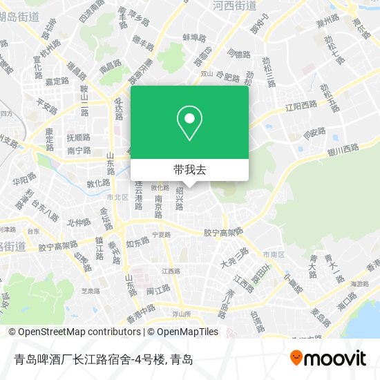 青岛啤酒厂长江路宿舍-4号楼地图