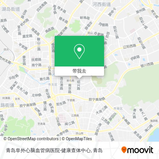 青岛阜外心脑血管病医院-健康查体中心地图