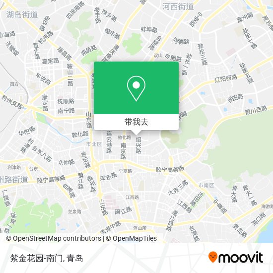 紫金花园-南门地图