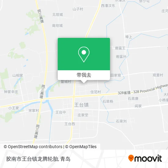 胶南市王台镇龙腾轮胎地图