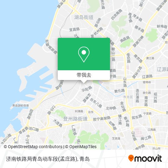 济南铁路局青岛动车段(孟庄路)地图