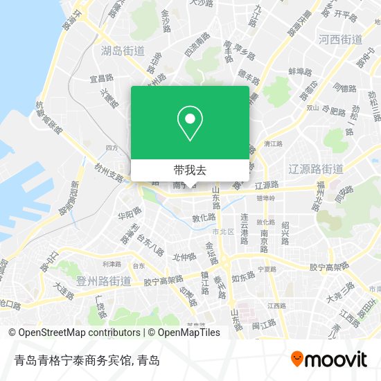 青岛青格宁泰商务宾馆地图