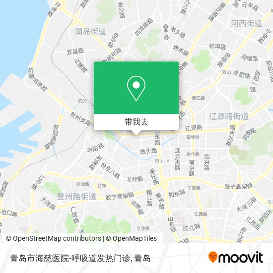 青岛市海慈医院-呼吸道发热门诊地图