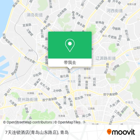 7天连锁酒店(青岛山东路店)地图