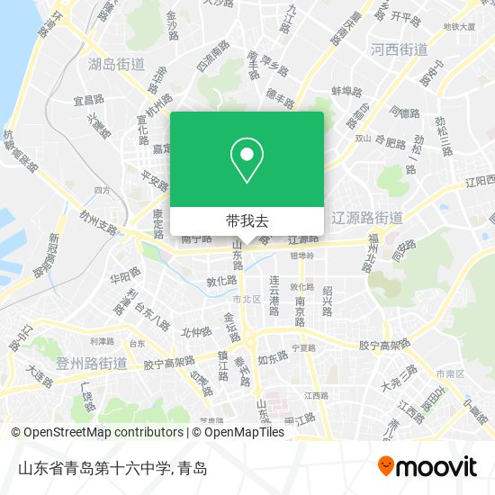山东省青岛第十六中学地图