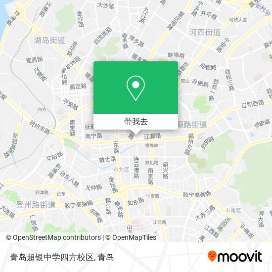 青岛超银中学四方校区地图