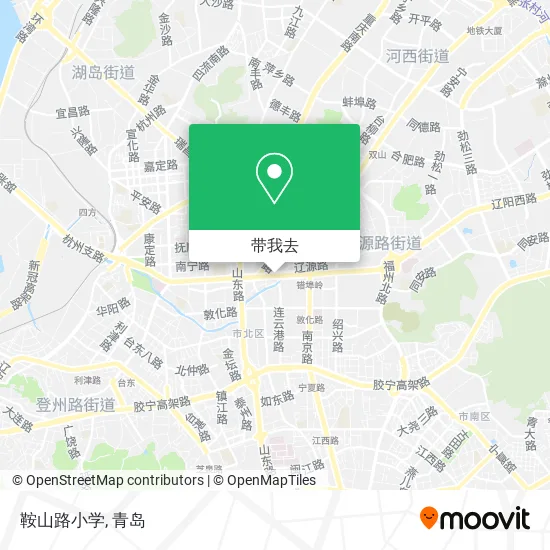 鞍山路小学地图