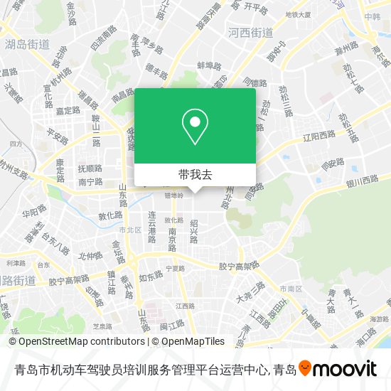 青岛市机动车驾驶员培训服务管理平台运营中心地图