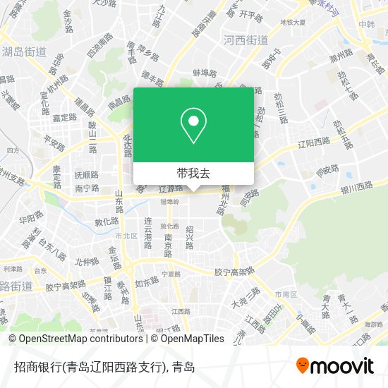 招商银行(青岛辽阳西路支行)地图
