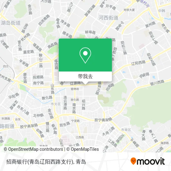 招商银行(青岛辽阳西路支行)地图