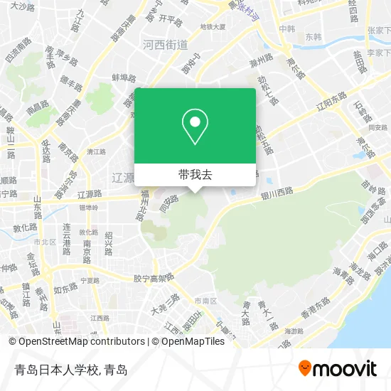 青岛日本人学校地图