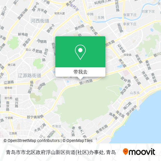 青岛市市北区政府浮山新区街道(社区)办事处地图