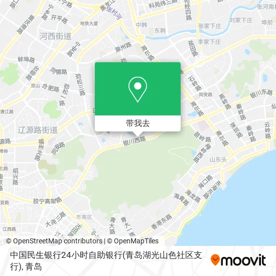 中国民生银行24小时自助银行(青岛湖光山色社区支行)地图