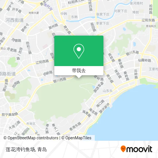 莲花湾钓鱼场地图