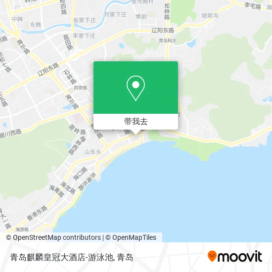 青岛麒麟皇冠大酒店-游泳池地图