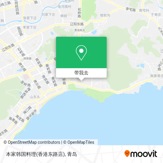 本家韩国料理(香港东路店)地图