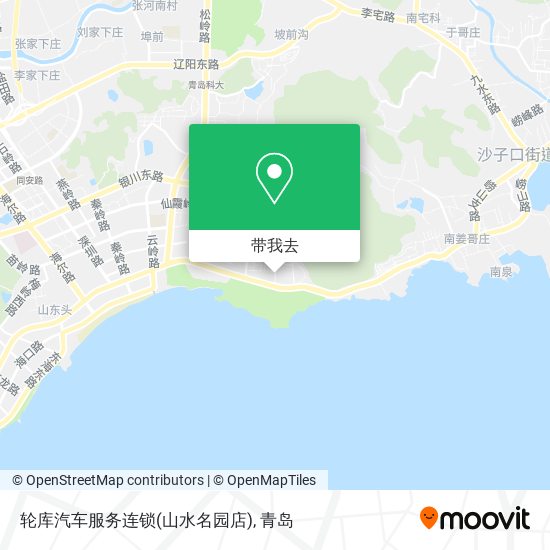 轮库汽车服务连锁(山水名园店)地图