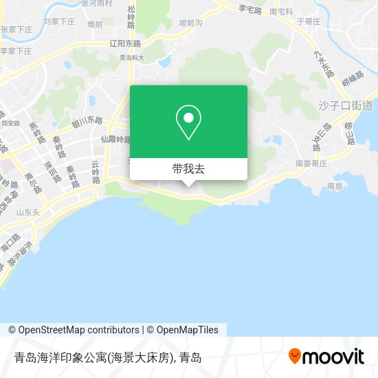 青岛海洋印象公寓(海景大床房)地图