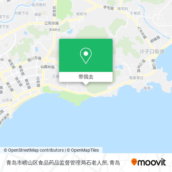 青岛市崂山区食品药品监督管理局石老人所地图