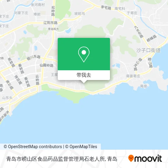 青岛市崂山区食品药品监督管理局石老人所地图