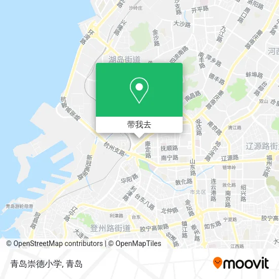 青岛崇德小学地图