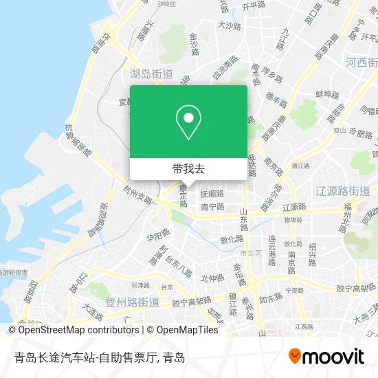 青岛长途汽车站-自助售票厅地图